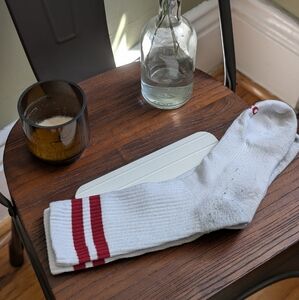 DSG White and Red Athletic Socks
